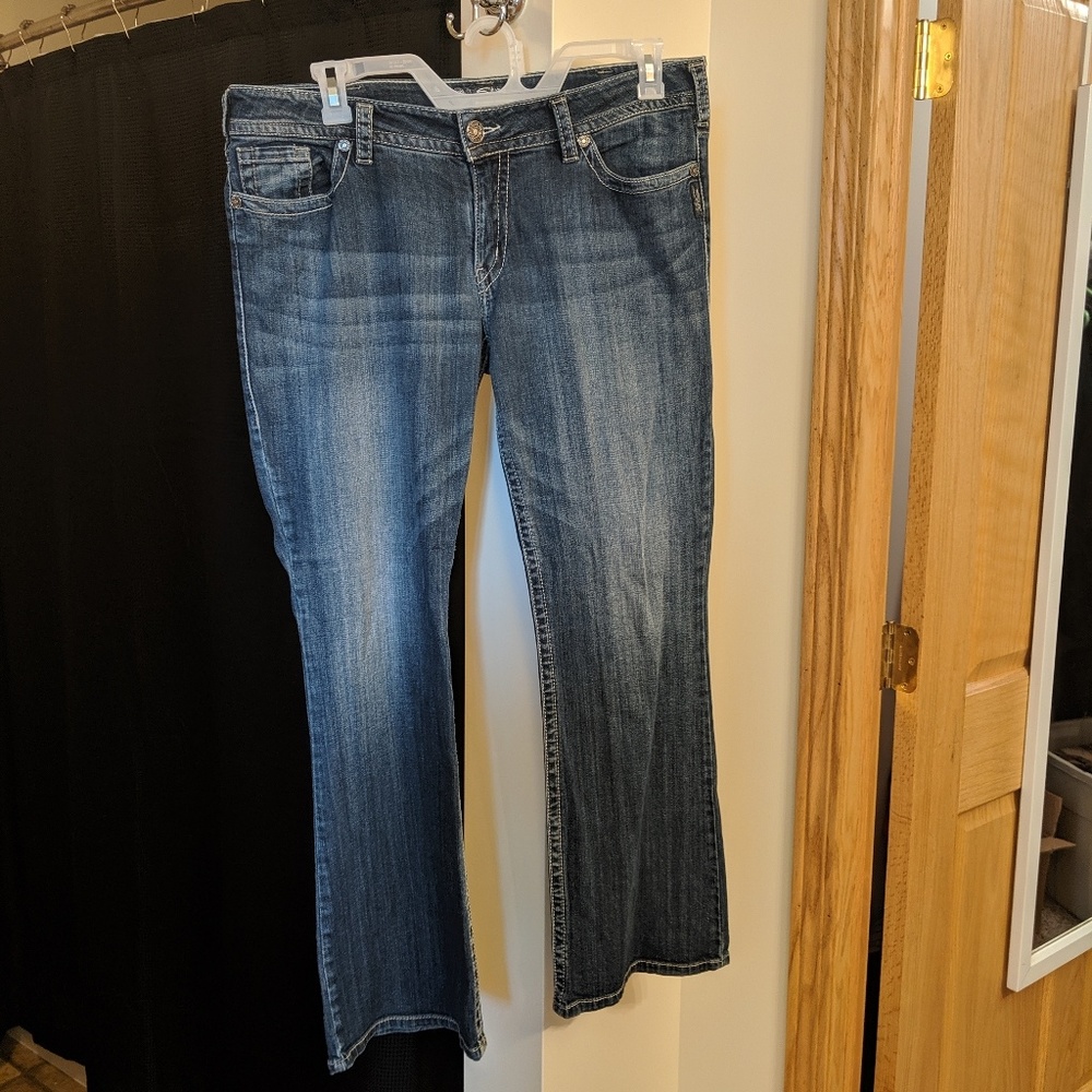 Women's Suki Silver Jeans W36/L32